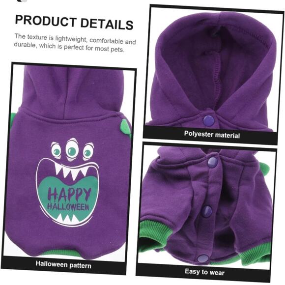 Dog Little Monster Sweatshirt Size Medium - Picture 4 of 12